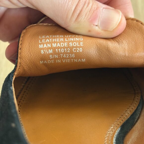 Tory Burch Leigh Loafer Womens 8.5 Black Suede Leather City Office Casual Wealth - Picture 7 of 9